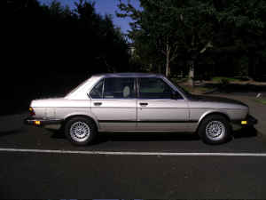 1983 BMW 528e Side View