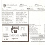1987 Low Mile Carerra Window Sticker