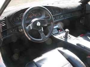 Porsche 944 Turbo Interior with Momo Steering Wheel
